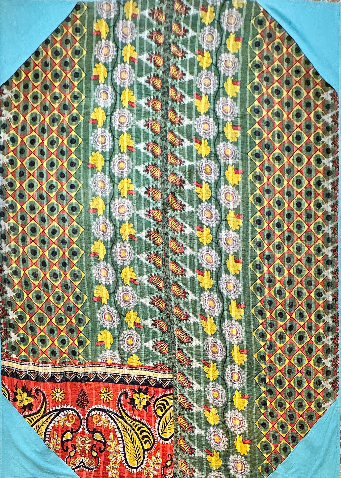 Blue Lagoon Kantha